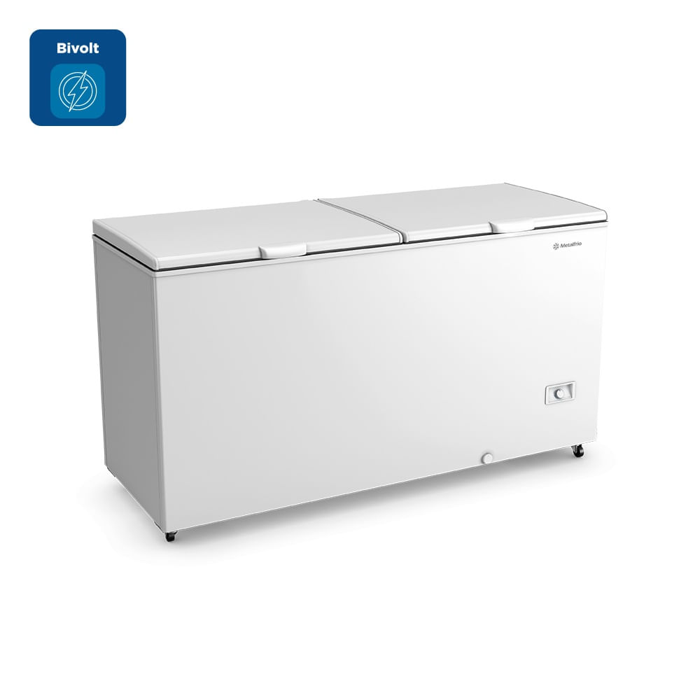 Freezer e Refrigerador Horizontal Metalfrio 543 Litros Inverter Dupla Ação Branco DA550IF - Bivolt